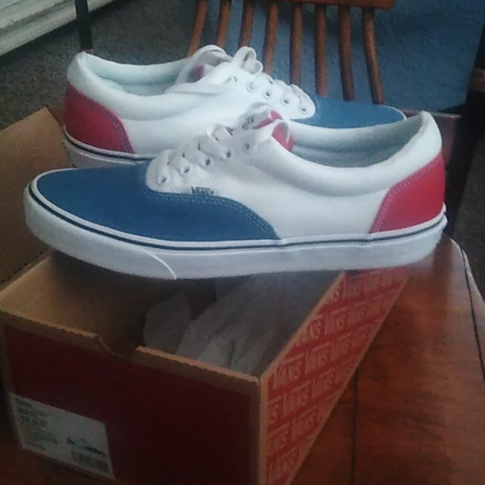 Size 10 red,white,and blue(Doheny) Vans